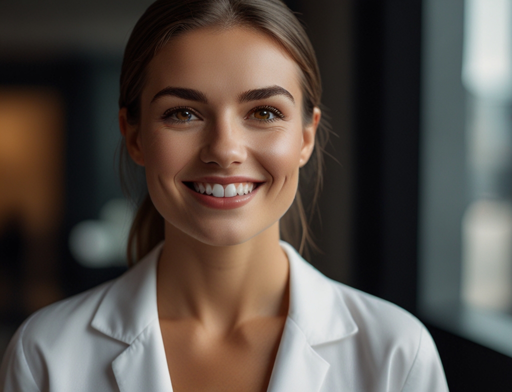 Default_generate_mid_short_of_a_professional_female_with_a_smi_0