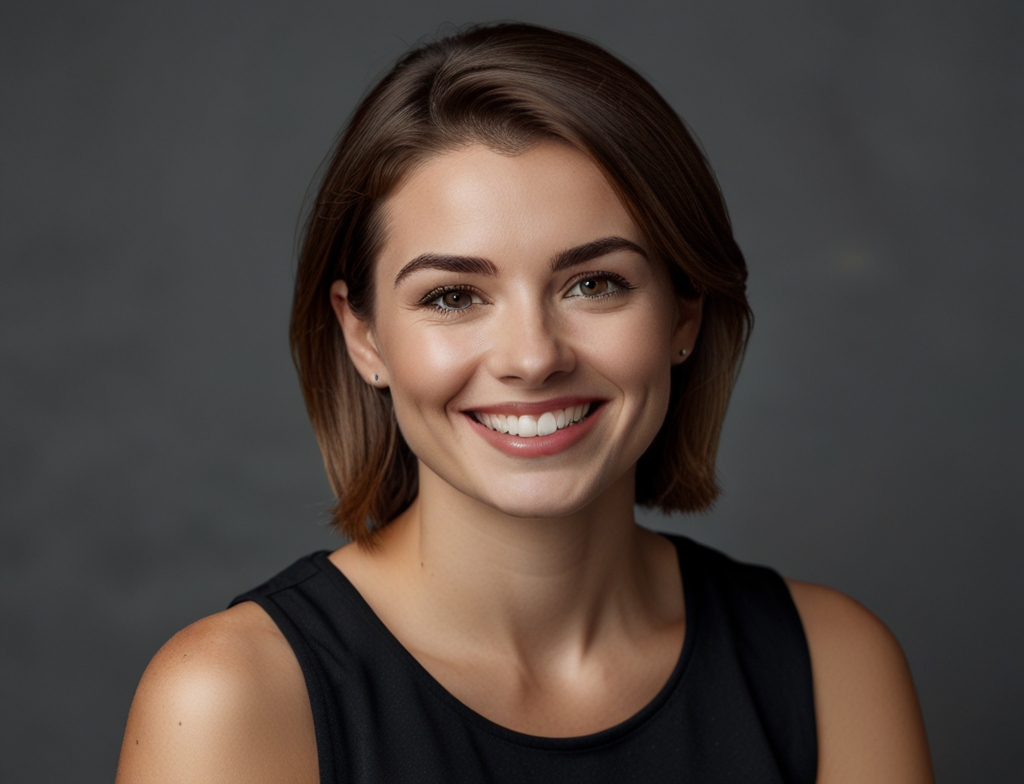 Default_generate_mid_short_of_a_professional_female_with_a_smi_3